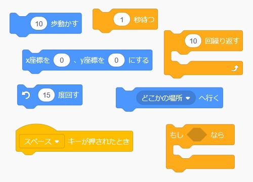 Scratchのブロックの画像になります