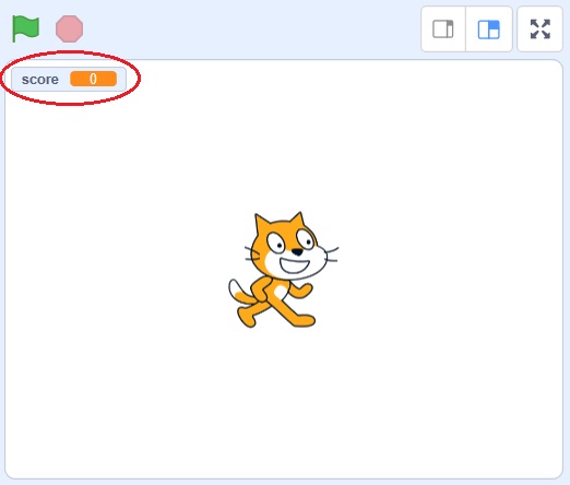 Scratchの変数の使い方の説明画像6