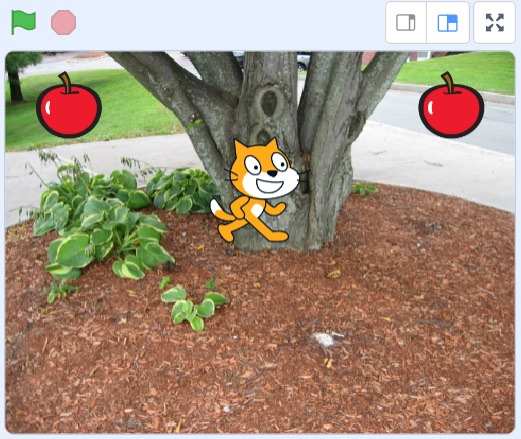 Scratch「りんご拾いゲーム」の作り方の説明画像12