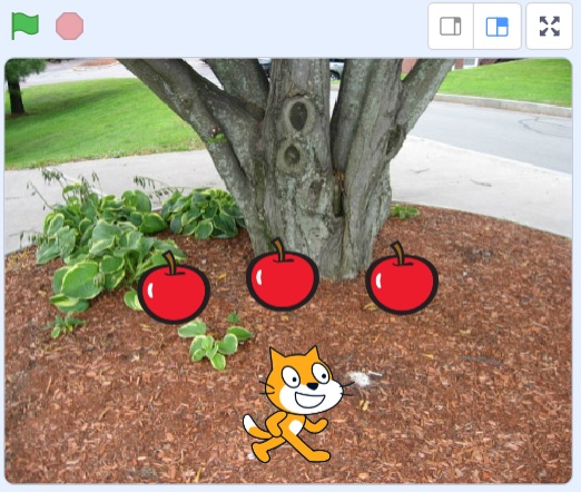 Scratch「りんご拾いゲーム」の作り方の説明画像2