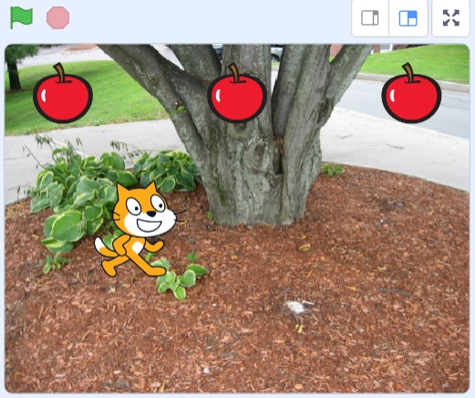 Scratch「りんご拾いゲーム」の作り方の説明画像20