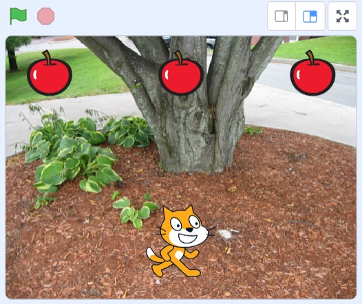 Scratch「りんご拾いゲーム」の作り方の説明画像7