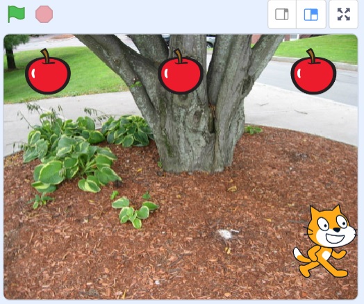 Scratch「りんご拾いゲーム」の作り方の説明画像9